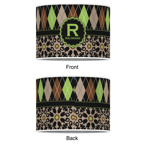Argyle & Moroccan Mosaic 12" Drum Lampshade - APPROVAL (Poly Film)