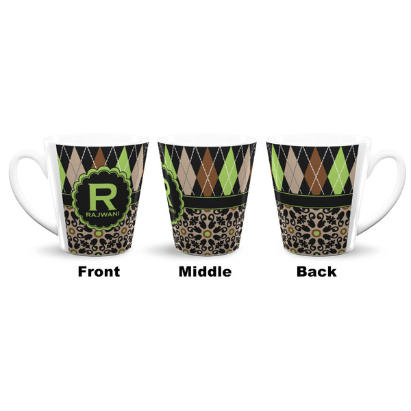 Argyle & Moroccan Mosaic 12 Oz Latte Mug - Approval