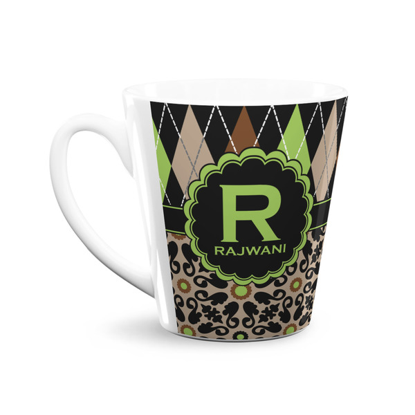 Argyle & Moroccan Mosaic 12 Oz Latte Mug - Front