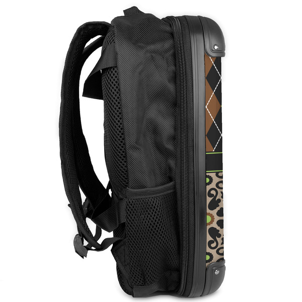 Argyle & Moroccan Mosaic 13" Hard Shell Backpacks - Side View