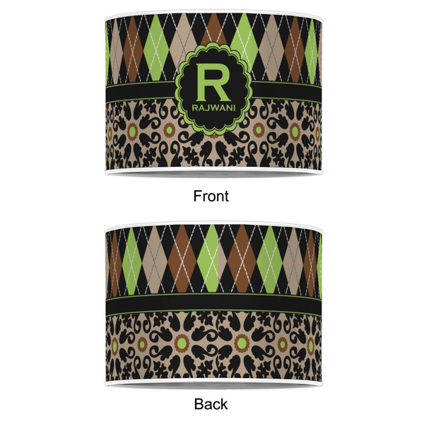 Argyle & Moroccan Mosaic 16" Drum Lampshade - APPROVAL (Poly Film)