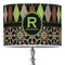 Argyle & Moroccan Mosaic 16" Drum Lampshade - ON STAND (Poly Film)