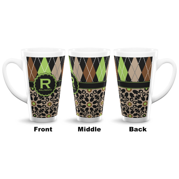 Argyle & Moroccan Mosaic 16 Oz Latte Mug - Approval