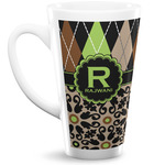 Argyle & Moroccan Mosaic Latte Mug (Personalized)