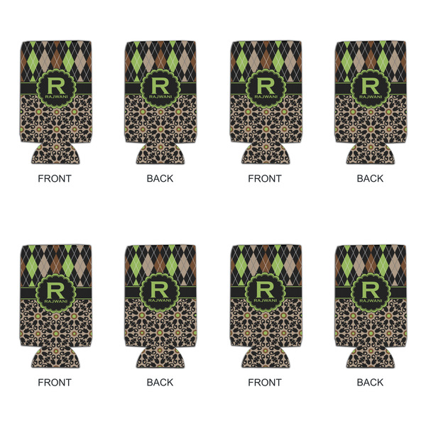 Argyle & Moroccan Mosaic 16oz Can Sleeve - Set of 4 - APPROVAL