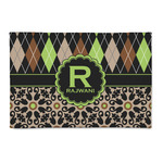 Argyle & Moroccan Mosaic Patio Rug (Personalized)