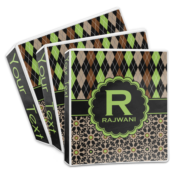 Argyle & Moroccan Mosaic 3-Ring Binder Group