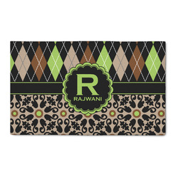 Argyle & Moroccan Mosaic 3' x 5' Indoor Area Rug (Personalized)