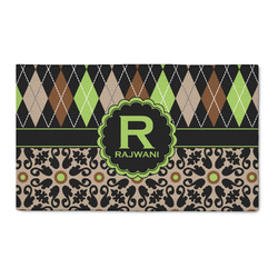 Argyle & Moroccan Mosaic 3' x 5' Patio Rug (Personalized)