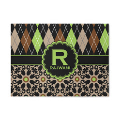 Argyle & Moroccan Mosaic Area Rug (Personalized)