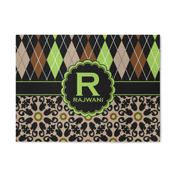Argyle & Moroccan Mosaic 5' x 7' Patio Rug (Personalized)