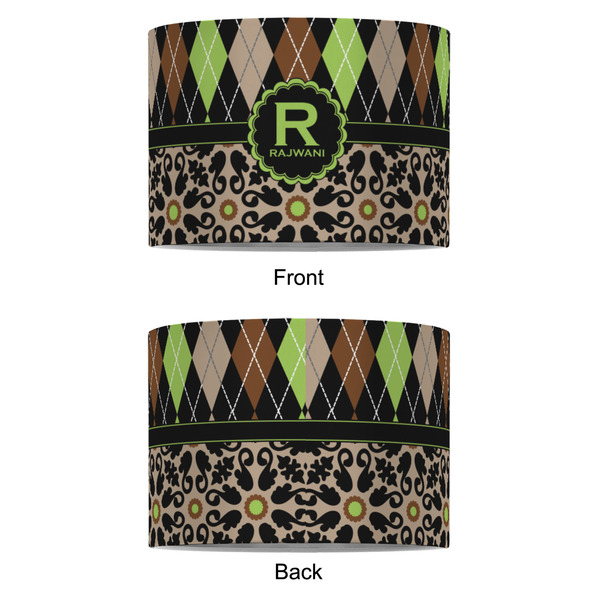 Argyle & Moroccan Mosaic 8" Drum Lampshade - APPROVAL (Fabric)