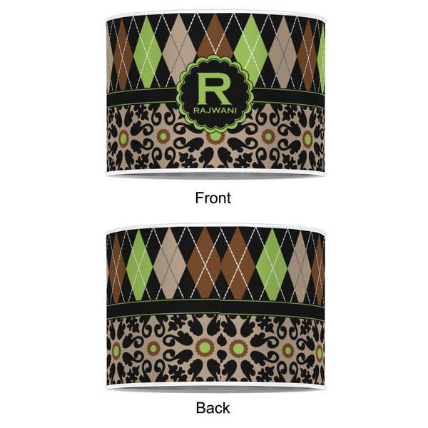 Argyle & Moroccan Mosaic 8" Drum Lampshade - APPROVAL (Poly Film)