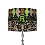 Argyle & Moroccan Mosaic 8" Drum Lamp Shade - Fabric (Personalized)
