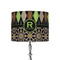 Argyle & Moroccan Mosaic 8" Drum Lampshade - ON STAND (Fabric)