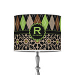 Argyle & Moroccan Mosaic 8" Drum Lamp Shade - Poly-film (Personalized)