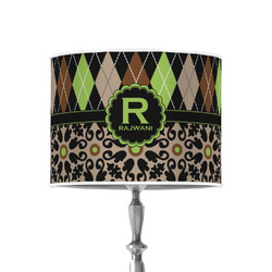 Argyle & Moroccan Mosaic 8" Drum Lamp Shade - Poly-film (Personalized)