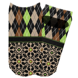 Argyle & Moroccan Mosaic Adult Ankle Socks