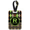 Argyle & Moroccan Mosaic Metal Luggage Tag w/ Name and Initial