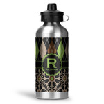 Argyle & Moroccan Mosaic Water Bottle - Aluminum - 20 oz (Personalized)