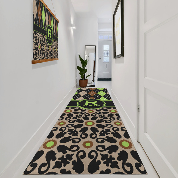 Argyle & Moroccan Mosaic Area Rug Sizes - In Context (vertical)