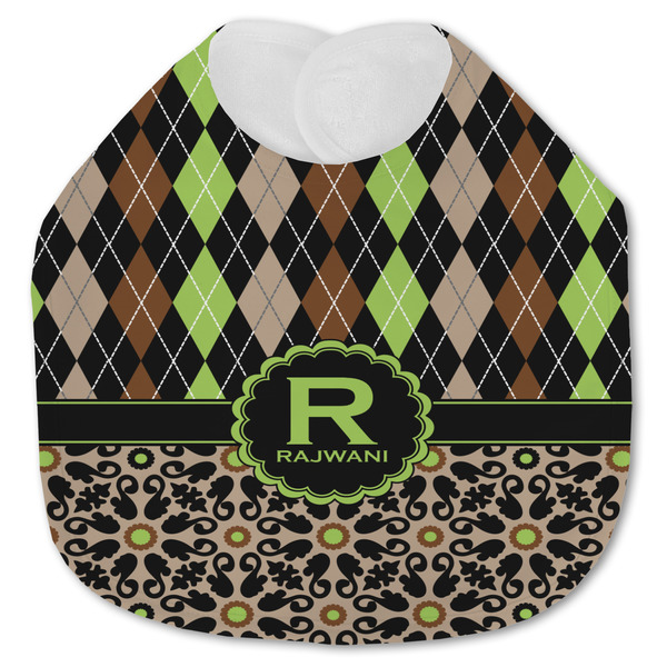 Argyle & Moroccan Mosaic Baby Bib - AFT closed
