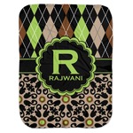 Argyle & Moroccan Mosaic Baby Swaddling Blanket (Personalized)