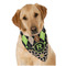 Argyle & Moroccan Mosaic Dog Bandana Scarf w/ Name and Initial