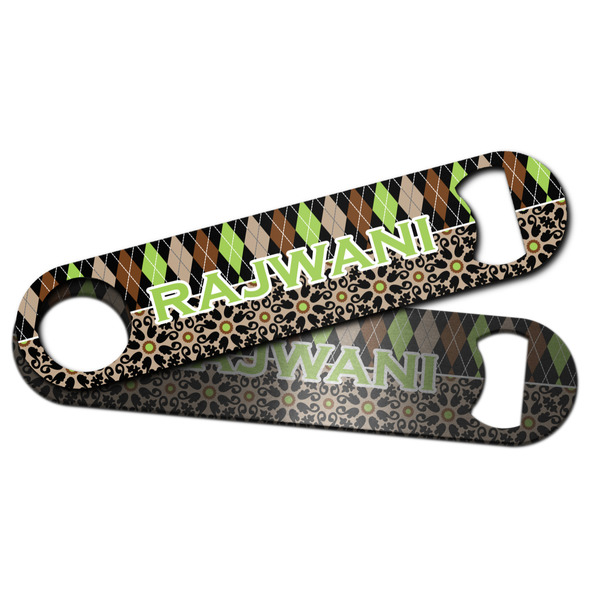 Argyle & Moroccan Mosaic Bar Bottle Opener - Main