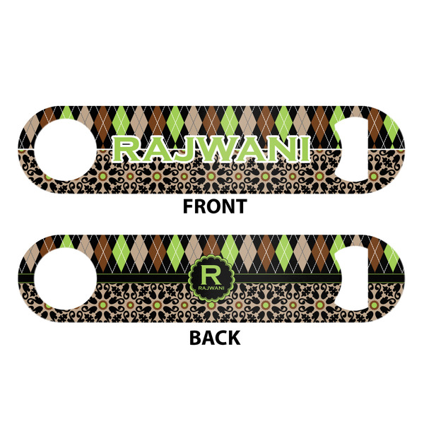 Argyle & Moroccan Mosaic Bar Bottle Opener - White - Approval