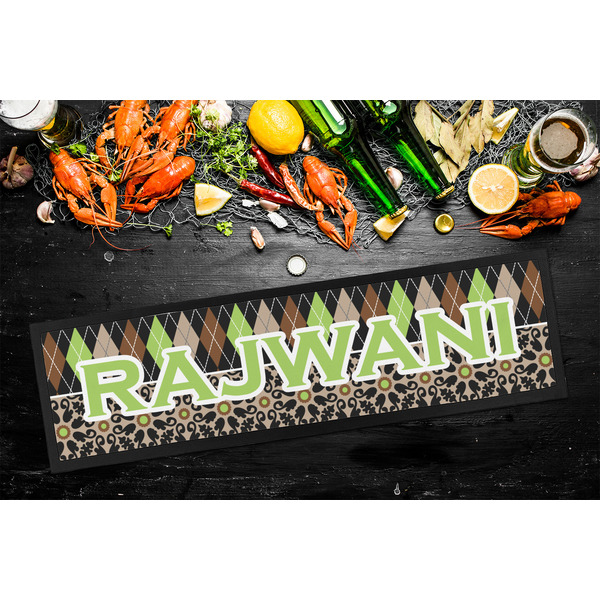 Argyle & Moroccan Mosaic Bar Mat - Large - LIFESTYLE