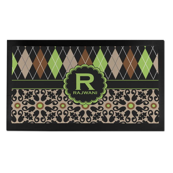 Argyle & Moroccan Mosaic Bar Mat - Small - FRONT