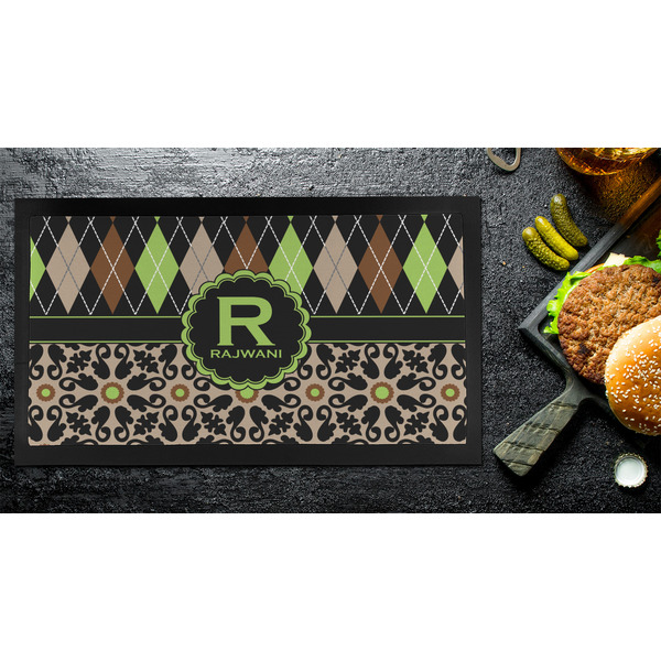 Argyle & Moroccan Mosaic Bar Mat - Small - LIFESTYLE