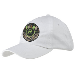 Argyle & Moroccan Mosaic Baseball Cap - White (Personalized)