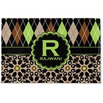 Argyle & Moroccan Mosaic Woven Mat (Personalized)