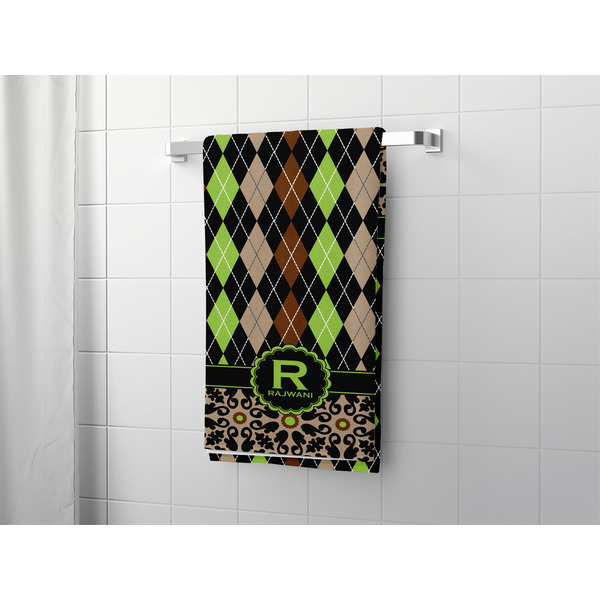 Argyle & Moroccan Mosaic Bath Towel - LIFESTYLE