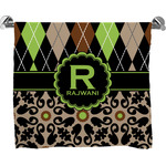 Argyle & Moroccan Mosaic Bath Towel (Personalized)