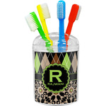 Argyle & Moroccan Mosaic Toothbrush Holder (Personalized)