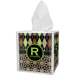 Argyle & Moroccan Mosaic Tissue Box Cover (Personalized)