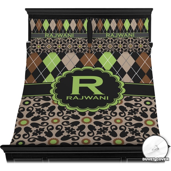 Argyle & Moroccan Mosaic Bedding Set (Queen) - Duvet