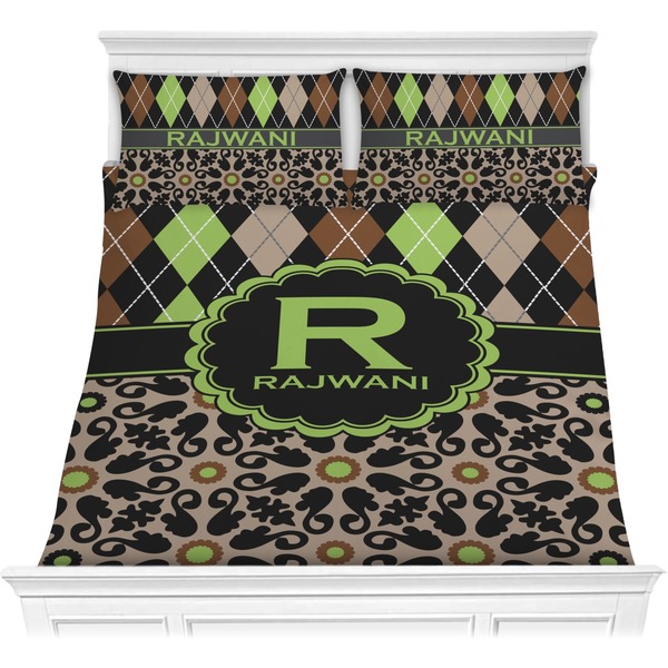 Custom Argyle & Moroccan Mosaic Comforters (Personalized)