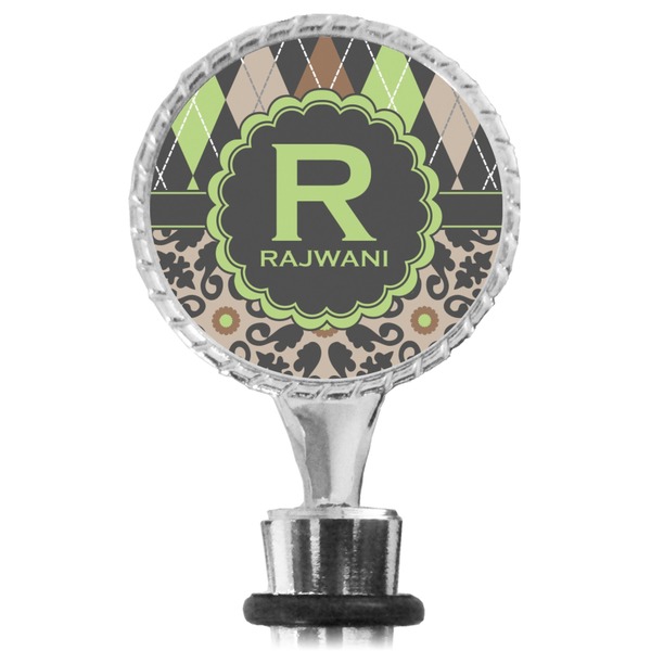 Argyle & Moroccan Mosaic Bottle Stopper Main View