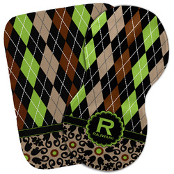 Argyle & Moroccan Mosaic Burp Cloth (Personalized)
