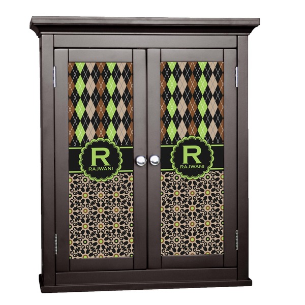 Custom Argyle & Moroccan Mosaic Cabinet Decal - Small (Personalized)