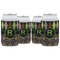 Argyle & Moroccan Mosaic Can Cooler (12 oz) - Set of 4 w/ Name and Initial
