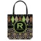 Argyle & Moroccan Mosaic Canvas Tote Bag - Small - 13"x13" (Personalized)