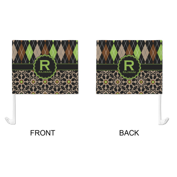 Argyle & Moroccan Mosaic Car Flag - Large - APPROVAL