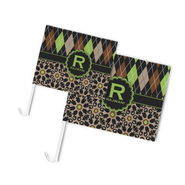 Argyle & Moroccan Mosaic Car Flags - PARENT MAIN (both sizes)