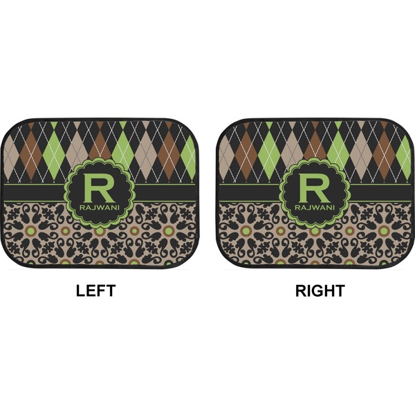 Argyle & Moroccan Mosaic Car Floor Mats (Back Seat) (Approval)