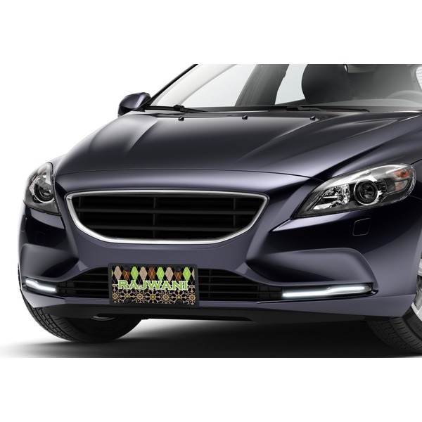 Argyle & Moroccan Mosaic Car License Plate Lifestyle